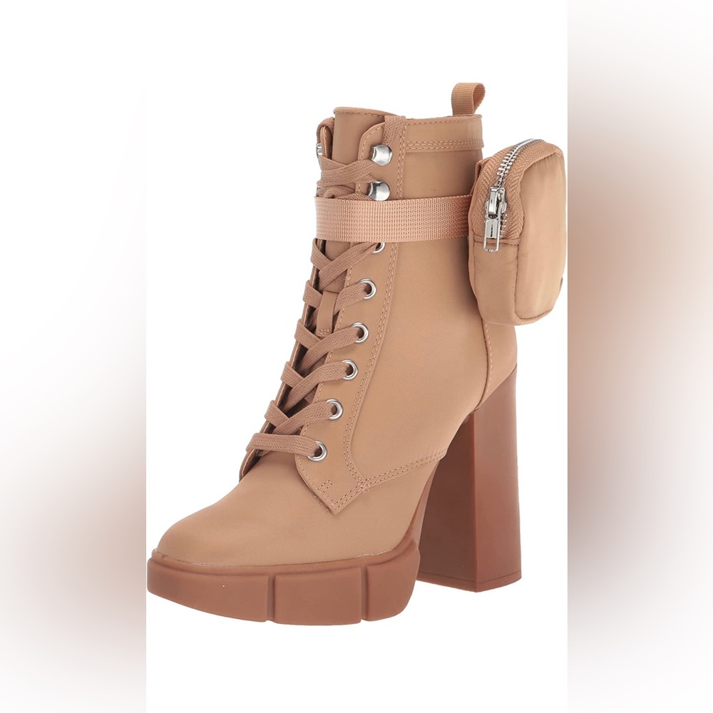 Steve Madden tan high heel boots